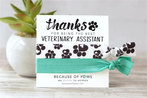 Veterinary Assistant Thank You T Vet Tech Week T Thank Etsy