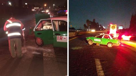 Taxista pierde el control de su unidad y se estampa sobre la Silao León