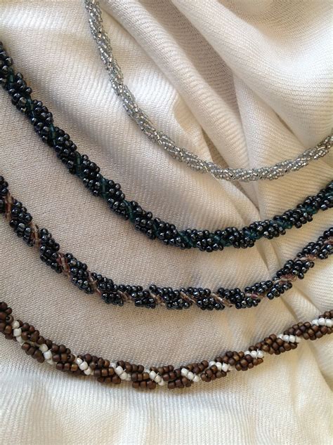 Assorted Spiral Ropes Beaded Necklace Necklace Beaded