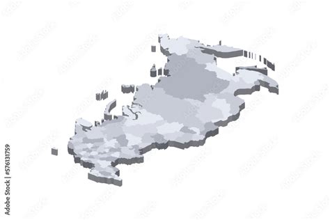 Russia Political Map Of Administrative Divisions Oblasts Republics