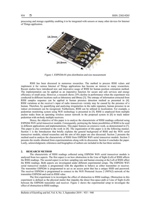 On The Analysis Of Received Signal Strength Indicator From Esp