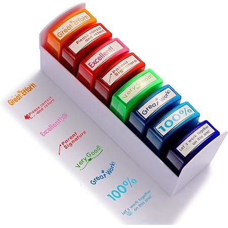 Amazon 8Pcs Teacher Stamps For Classroom Teacher Supplies Self