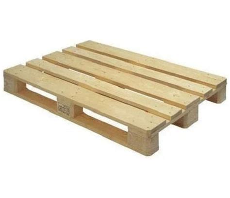 Brown Kilogram Load Capacity Rectangular Two Way Wooden Pallets At