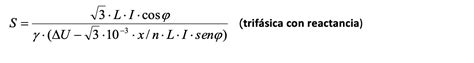 C Lculo De Las F Rmulas Para Obtener La Secci N Por Ca Da De Tensi N