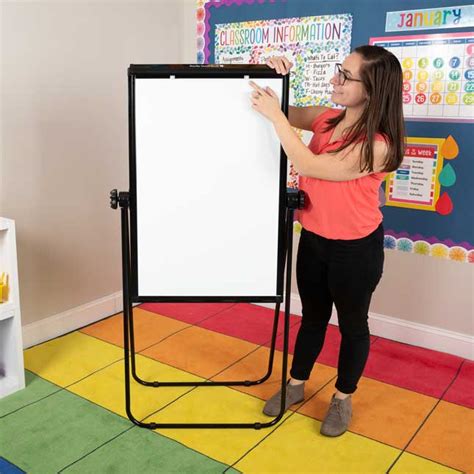 Really Good Stuff® Portable Magnetic Double Sided Dry Erase Easel 35