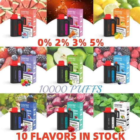 Original Sunfire Disposable Vape 10000 Puff 10000 Refilled E Cigarettes