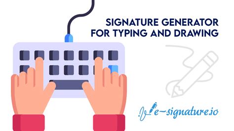 Signature Generator for Typing and Drawing