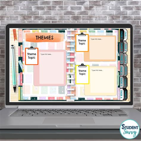 Free Digital Interactive Notebook Templates