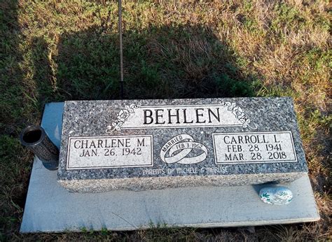 Carroll Lee Curly Behlen Find A Grave Gedenkplek