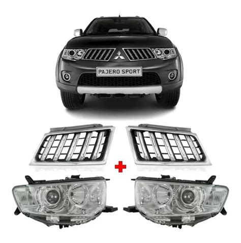 Farol Pajero Dakar L200 Triton 2009 2013 Par Grades Parcelamento