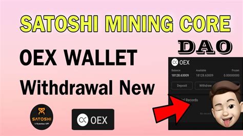 How To Add OEX In Wallet Satoshi Core Dao New Update Satoshi Mining App