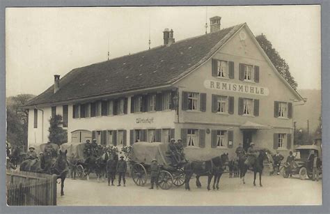 ca 1910 REMISMÜHLE WIRTSCHAFT BELEBT SCHÖNE FOTOKARTE Kaufen