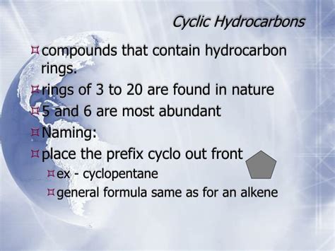 PPT - Cyclic Hydrocarbons PowerPoint Presentation, free download - ID ...