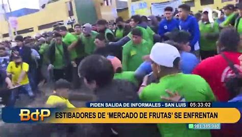 Mercado de frutas Estibadores realizan paralización en protesta por