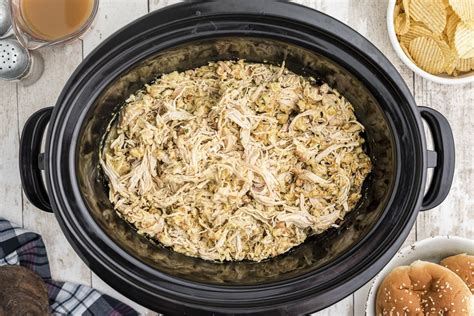 Shredded Ohio Chicken Sandwiches Crockpot The Magical Slow Cooker