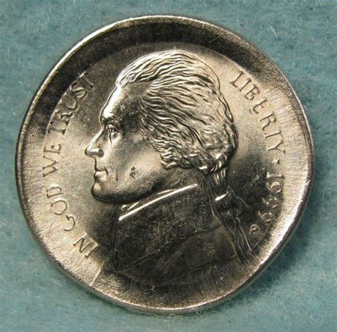 P Massive Broadstruck Jefferson Nickel Us Mint Error Coin Ch Bu