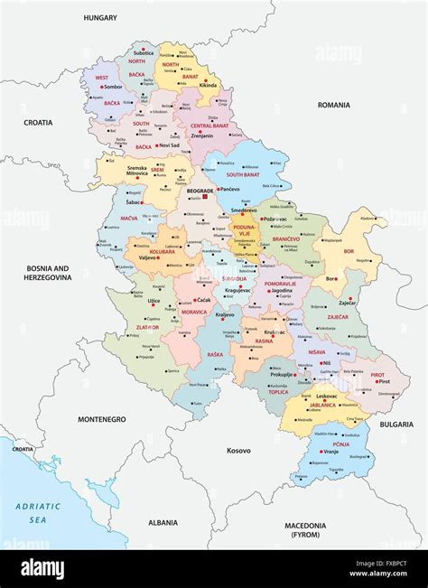 Serbian Language Map