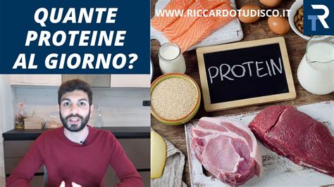 QUANTE PROTEINE ASSUMERE AL GIORNO Scopriamolo YouTube