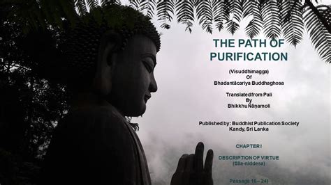 The Path Of Purification Visuddhimagga Chapter 1 Sila Extracts