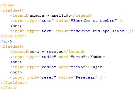 Formularios HTML