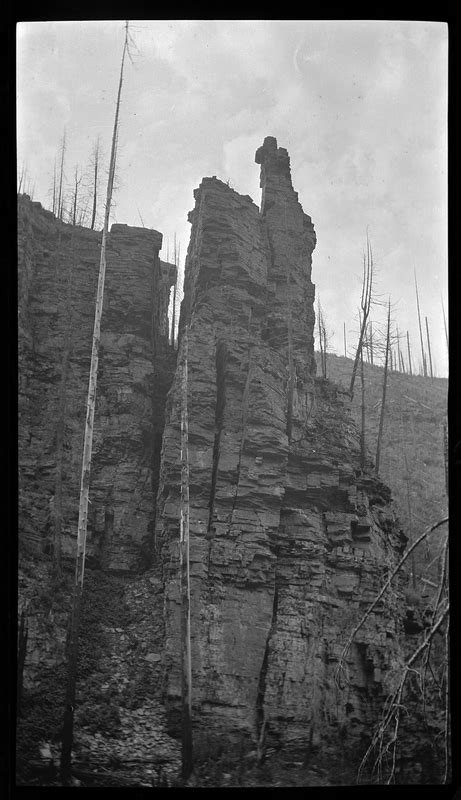 Cliff Splitting Away From The Land George W Tabor Photographs