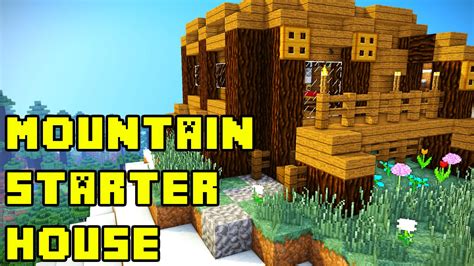 Minecraft Mountain House Tutorial How To Build Youtube