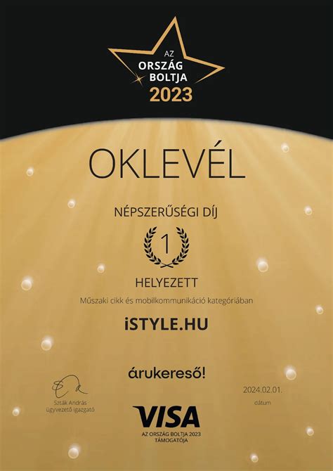 iSTYLE Hungary wins best online tech store: The Shop of the Country ...