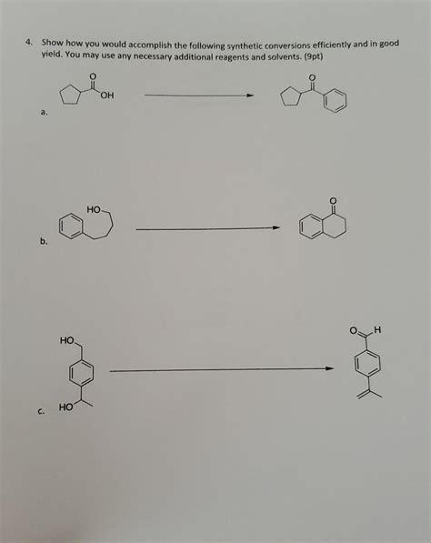 Solved 4 Show How You Would Accomplish The Following Chegg