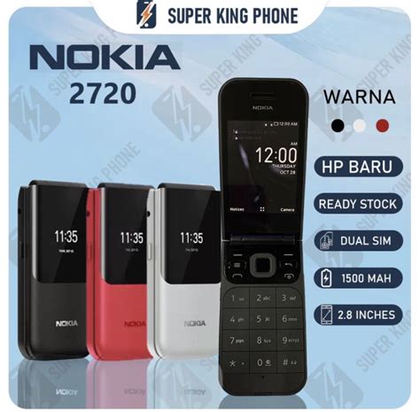 Super King Nokia Flip Phone G Dual Sim Garansi Hp Jadul Nokia