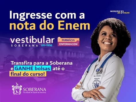 Faculdade Soberana Está Com Inscrições Abertas Para O Vestibular On