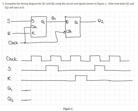 Solved Complete The Timing Diagram For Q And Q Using The Circuit And