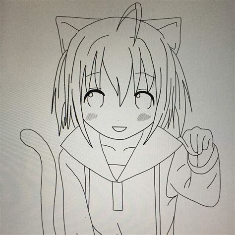 Draw Anime Girl Neko - Manga