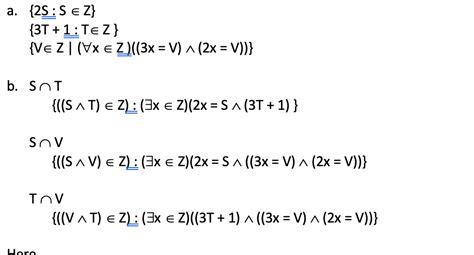 Solved Let U Be The Set Of All Integers Consider The