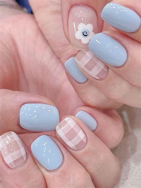 Cute Korean Nails Designs Perfect For All Year Around Gel Nails