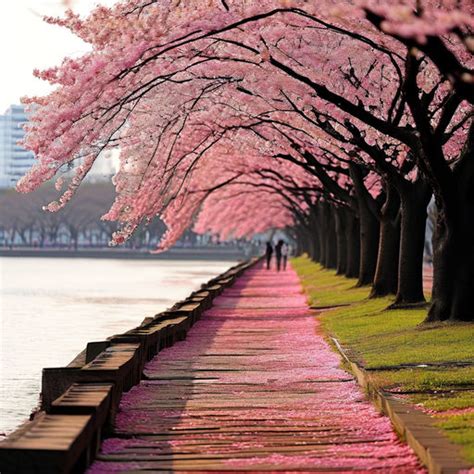 Please draw Yeouido Cherry Blossom Festival in Korea. by 최송화 - Playground