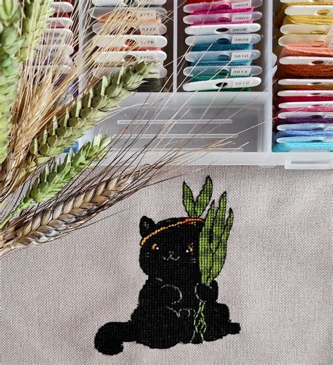 The Black Cat Cross Stitch Chart Designed By I Like Cross Stitch