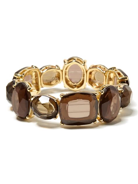 Faceted Stone Stretch Bracelet Banana Republic