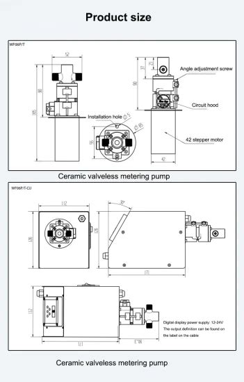 Ml Precision Valveless Alumina Ceramic Filling Metering Piston Pump