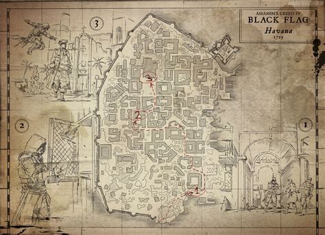 Assassin S Creed Black Flag Map Vs Real Map