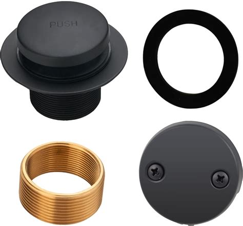 Black Tub Drain Tip Toe Tub Trim Set Conversion Kit Assembly Hidrop