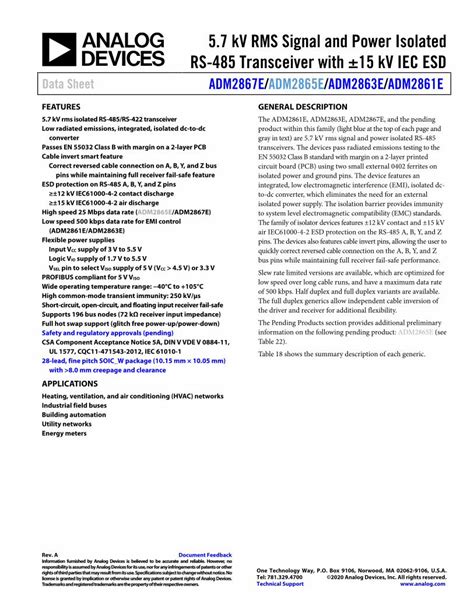 Pdf Kv Rms Signal And Power Isolated Rs Transceiver