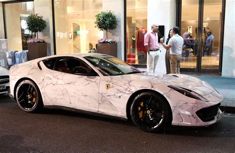 Marbled Ferrari Vinyl For Cars Vinyl Wrap Car Luxury Cars