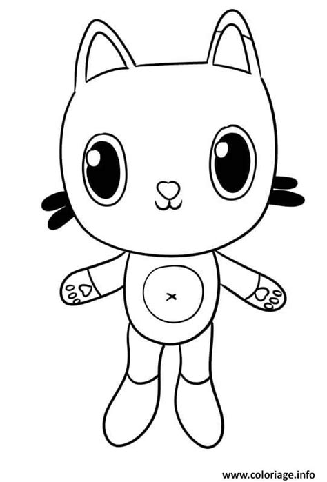 Coloriage Pandy Chat Gabby JeColorie