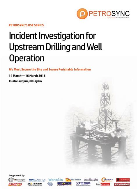 Pdf Petrosync Incident Investigation For Upstream Drilling And Well