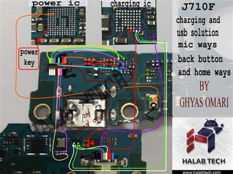 حلب تك Halabtech j710f charging solution mic ways back button and