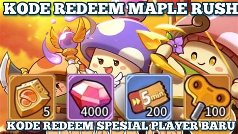 Kode Redeem Maple Rush Maret 2024 T Code Maple Rush Terbaru