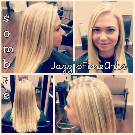 A Soft Blonde Sombre Blonde Highlights With Dimension Blonde Sombre