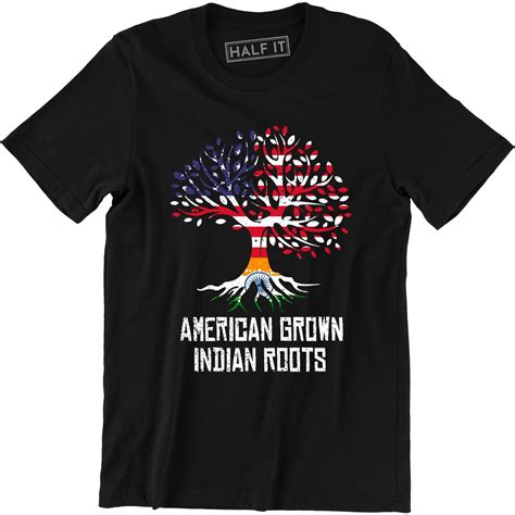 Indian Roots American Grown Indian Roots Indian Heritage T Shirt