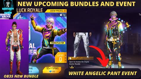 Freefire New Upcoming Bundles And Event White Angelic Pant Event New