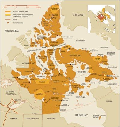 Tallest Building: Map of Nunavut Province Pictures